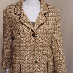 Brown Blazer by Alfred Dunner, Sz 14